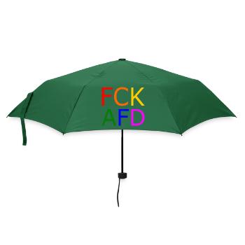 Fck afd - Regenschirm (klein) - Flaschengrün - Vorne
