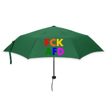 Fck afd - Regenschirm (klein) - Flaschengrün - Vorne