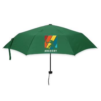 Bogenschütze Jagen Hobby - Regenschirm (klein) - Flaschengrün - Vorne