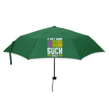 Karneval Feier Narren Event - Regenschirm (klein) - Flaschengrün - Vorne