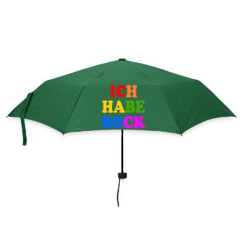 Ich habe bock - Regenschirm (klein) - Flaschengrün - Vorne