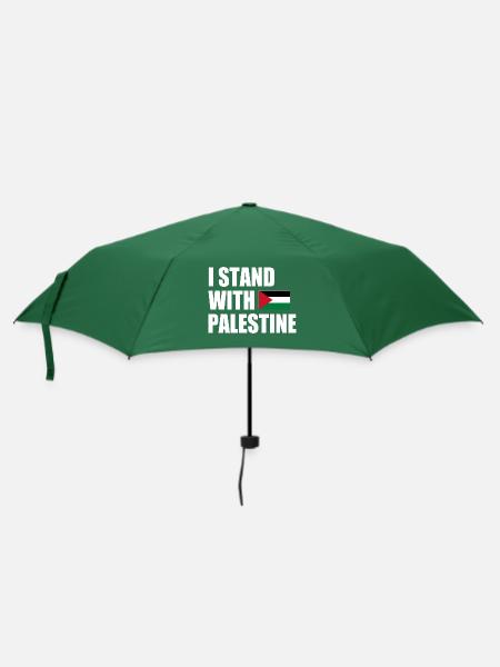 I stand with palestine - Regenschirm (klein) - Flaschengrün