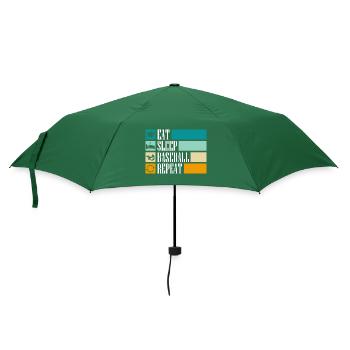 Baseballschläger Sport Hobby - Regenschirm (klein) - Flaschengrün - Vorne