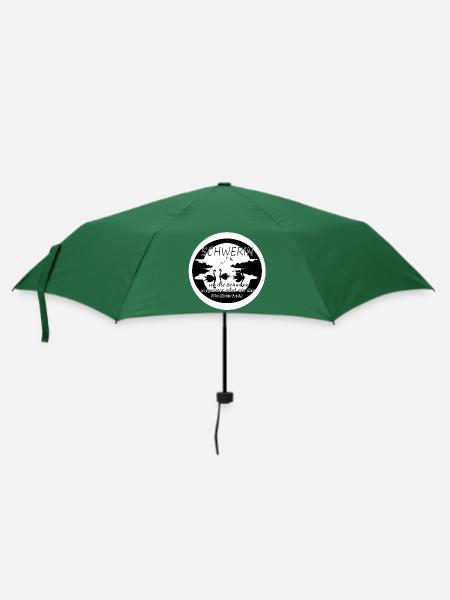 Schwerin-wo die Schwäne... - Regenschirm (klein) - Flaschengrün