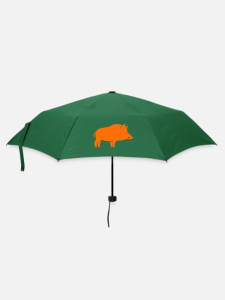 Wildschweinjäger - Regenschirm (klein) - Flaschengrün