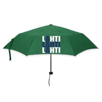 Lahti Finnland Fahne - Regenschirm (klein) - Flaschengrün - Vorne
