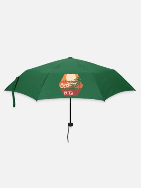 Original 1972 Retro 1972 Geburtstagsgeschenk - Regenschirm (klein) - Flaschengrün