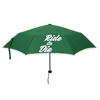 Ride or Die - Regenschirm (klein) - Flaschengrün - Vorne