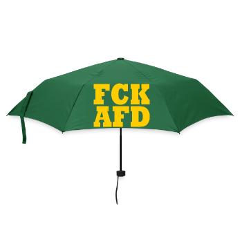 Fck afd - Regenschirm (klein) - Flaschengrün - Vorne