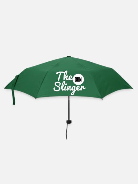 The Gun Slinger - Regenschirm (klein) - Flaschengrün