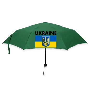 Ukraine - Regenschirm (klein) - Flaschengrün - Vorne