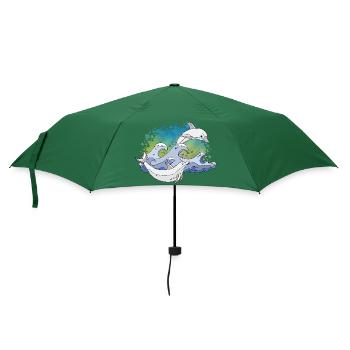 Delphine - Regenschirm (klein) - Flaschengrün - Vorne