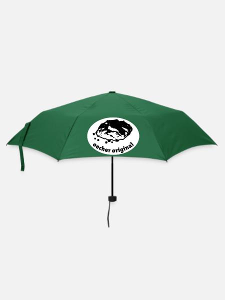 Streuselbrötchen Aachen /Oecher Original - Regenschirm (klein) - Flaschengrün