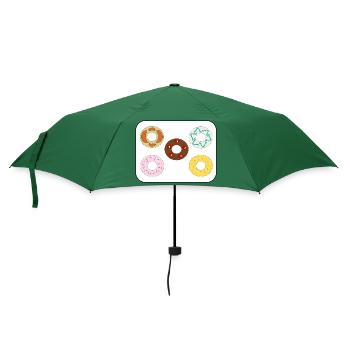 Donuts divers - Regenschirm (klein) - Flaschengrün - Vorne