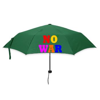 No war - Regenschirm (klein) - Flaschengrün - Vorne