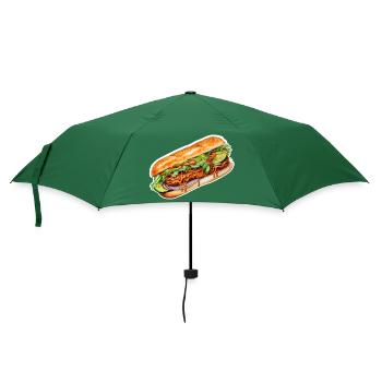 Banh Mi - Regenschirm (klein) - Flaschengrün - Vorne