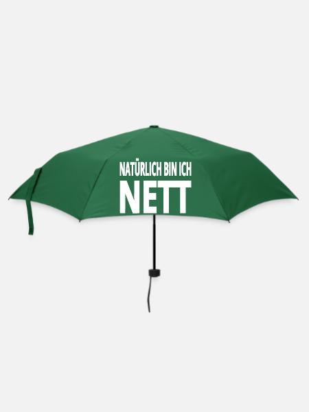Nett - Regenschirm (klein) - Flaschengrün