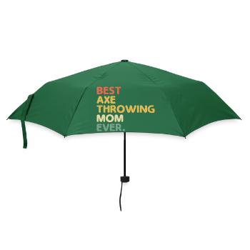 Beste Axt werfende Mutter aller Zeiten Ziel Mutter Beil - Regenschirm (klein) - Flaschengrün - Vorne