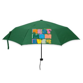 Best mom ever - Regenschirm (klein) - Flaschengrün - Vorne