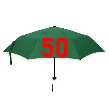 50. 50 YEARS. 50th ANNIVERSARY. 50 YEARS ANNIVERSARY. - Umbrella (small) - bottlegreen - Front