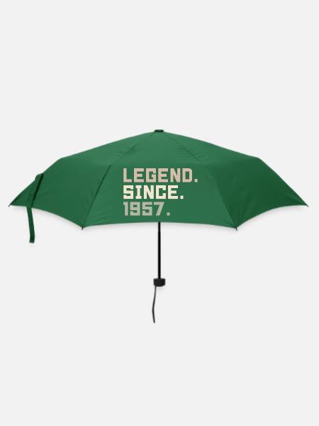 Legenden wurden im 1957 geboren Geschenkideen 1957 - Regenschirm (klein) - Flaschengrün