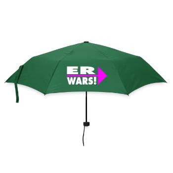 Er wars! Partner- oder Partyshirt - Regenschirm (klein) - Flaschengrün - Vorne