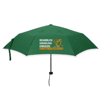 Sternzeichen Steinbock - Eigenschaften - Regenschirm (klein) - Flaschengrün - Vorne