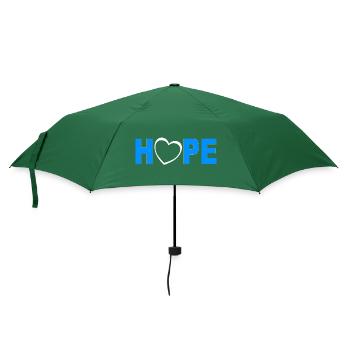 Hope mit Herz - Regenschirm (klein) - Flaschengrün - Vorne