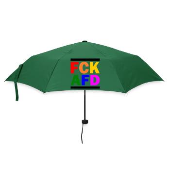 Fck afd - Regenschirm (klein) - Flaschengrün - Vorne