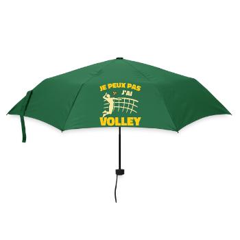 Ich kann nicht Volleyball spielen - Regenschirm (klein) - Flaschengrün - Vorne