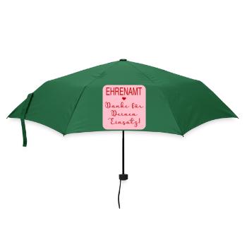 Danke Einsatz Ehrenamt - Regenschirm (klein) - Flaschengrün - Vorne