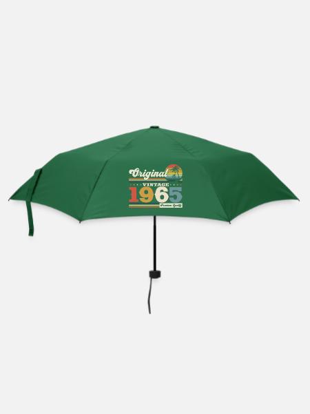Original 1965 Jahrgang 1965 Geburtstag 1965 - Regenschirm (klein) - Flaschengrün