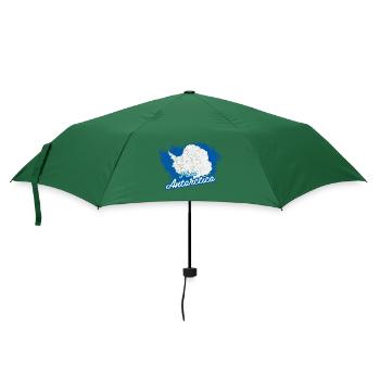 Ich liebe die Antarktis - Regenschirm (klein) - Flaschengrün - Vorne