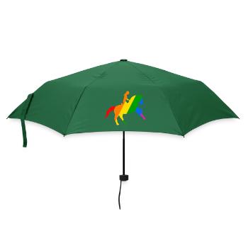 Reitsport: Freiheit im Sattel - Regenschirm (klein) - Flaschengrün - Vorne