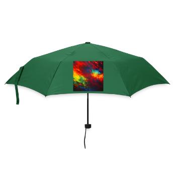 Regen Lampen - Abstrakte Farben - Regenschirm (klein) - Flaschengrün - Vorne