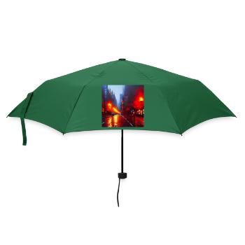 Regen Lampen - Impressionistischer Stil - Regenschirm (klein) - Flaschengrün - Vorne