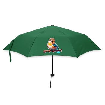 Junger Spatz - Regenschirm (klein) - Flaschengrün - Vorne