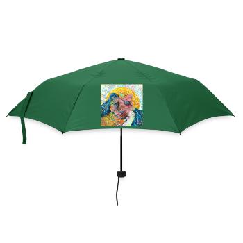 Pilgernder Löwe - Regenschirm (klein) - Flaschengrün - Vorne