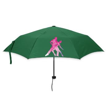 Salsa Tanzen Tanzen Paar Geburtstag Rosa Geschenk - Regenschirm (klein) - Flaschengrün - Vorne