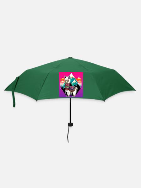 Alpaka - Regenschirm (klein) - Flaschengrün