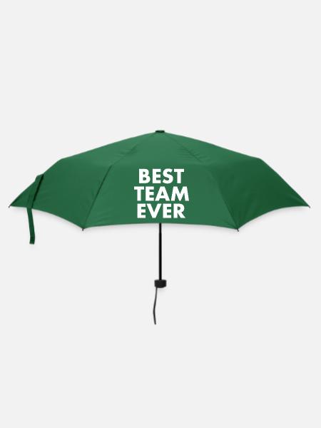 Best team ever - Regenschirm (klein) - Flaschengrün