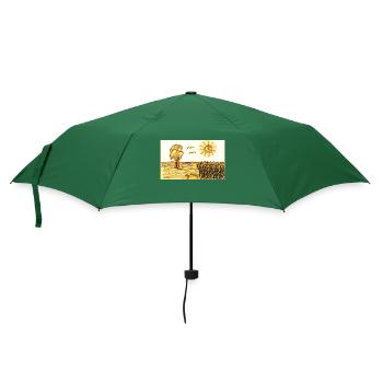 Landschaft - Regenschirm (klein) - Flaschengrün - Vorne