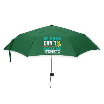 Männer, wenn Papa Papa Papa Geschenk nicht reparieren kann - Regenschirm (klein) - Flaschengrün - Vorne