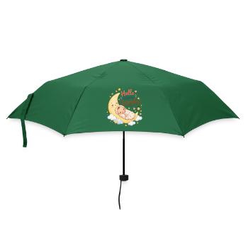 Hallo Kleines Wunder Mondtraum - Regenschirm (klein) - Flaschengrün - Vorne