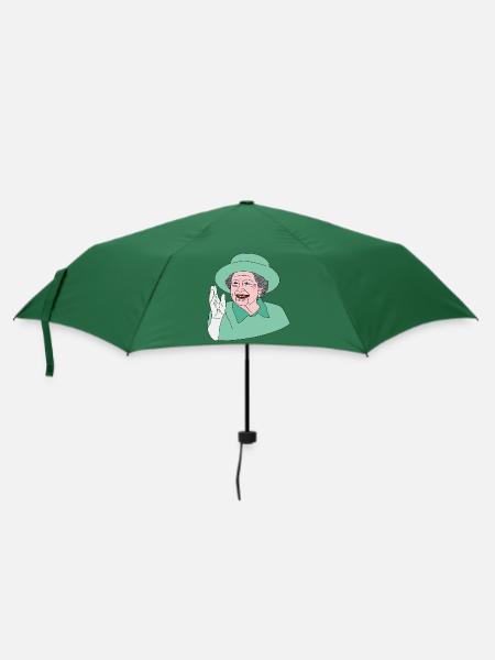 Our majesty the queen Elizabeth II. - Regenschirm (klein) - Flaschengrün
