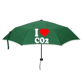 I love co2 - Regenschirm (klein) - Flaschengrün - Vorne