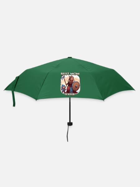 Best Mom Ever - Regenschirm (klein) - Flaschengrün