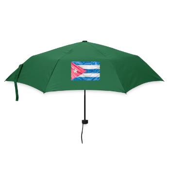 Cuba Collection 'by nikkkooo - Regenschirm (klein) - Flaschengrün - Vorne