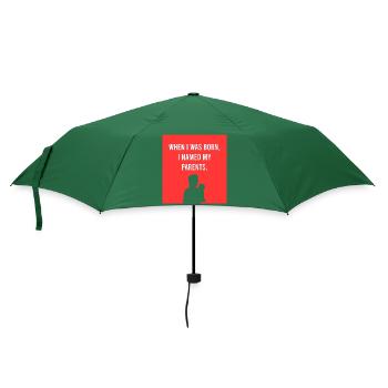 Als ich geboren wurde, nannte ich - Regenschirm (klein) - Flaschengrün - Vorne