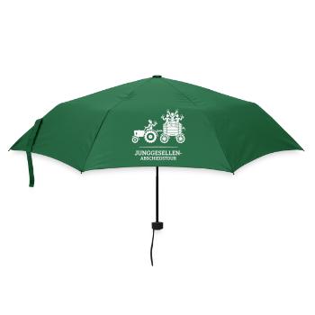 Junggesellen-Abschiedstour Trecker Bierfass JGA W - Regenschirm (klein) - Flaschengrün - Vorne